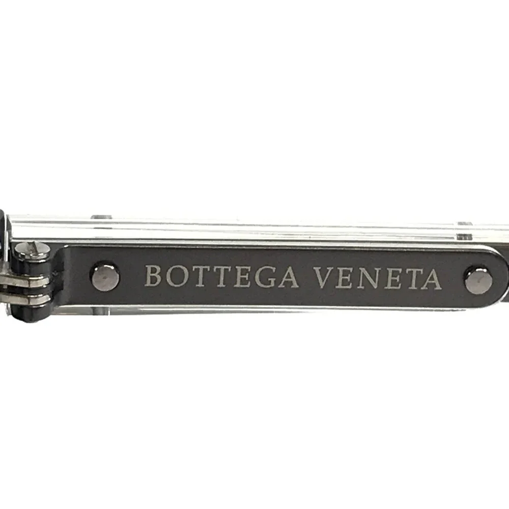 Bottega Veneta Eyeglasses Frames BV0023O 001 Black Gray Round Full Rim 46-23-140